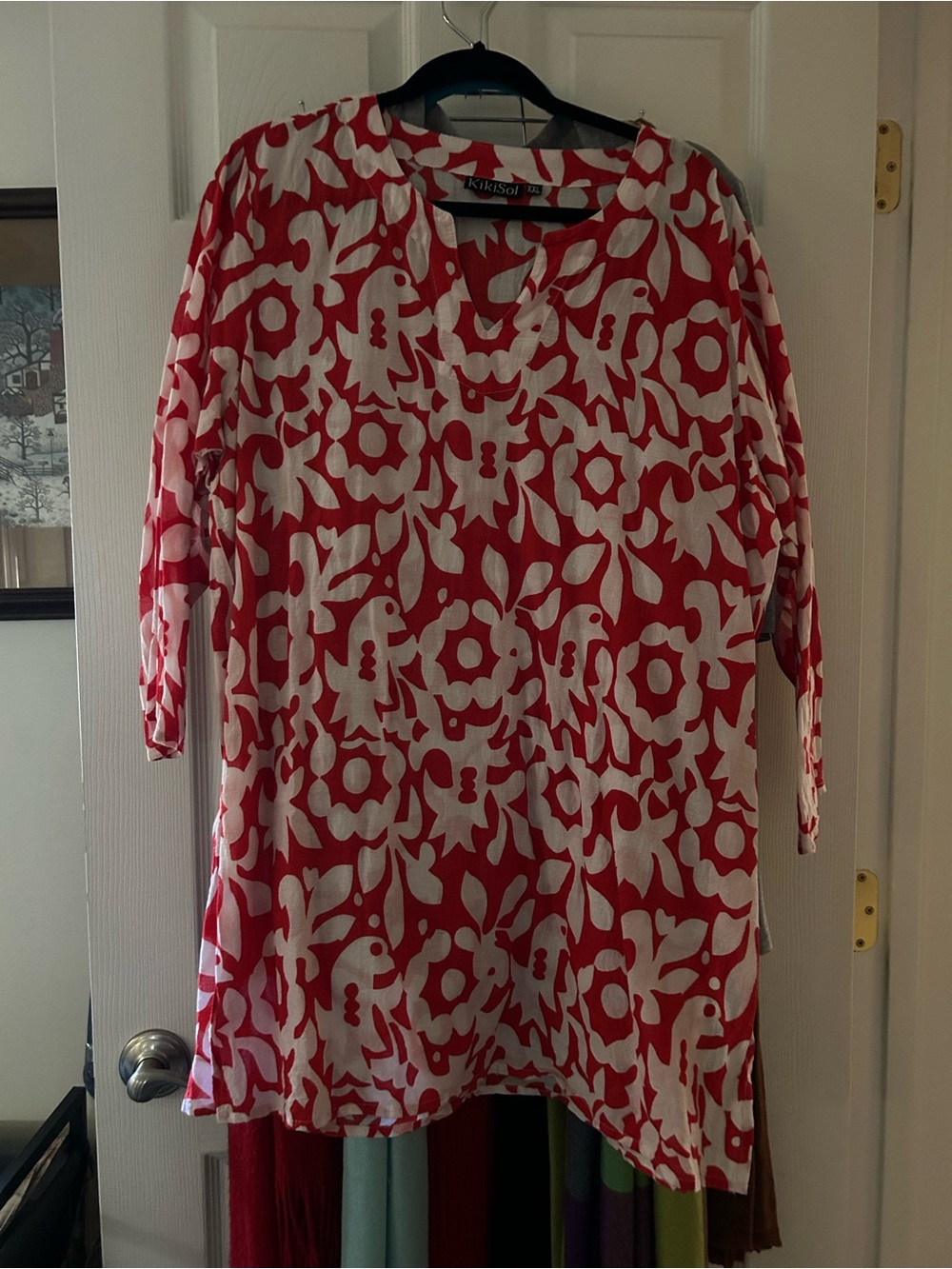 KikiSol shirts 5 total Floral-Print Tunic Tops